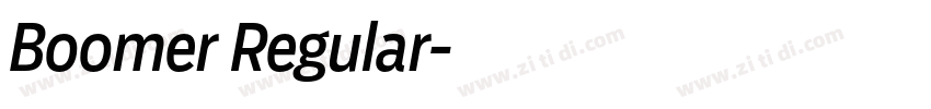 Boomer Regular字体转换
